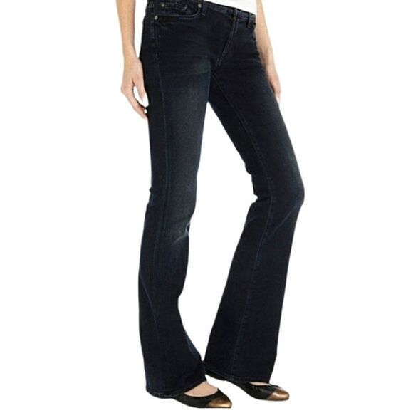 7 For All Mankind Mid-Rise Skinny Bootcut Jeans - Picture 1 of 6